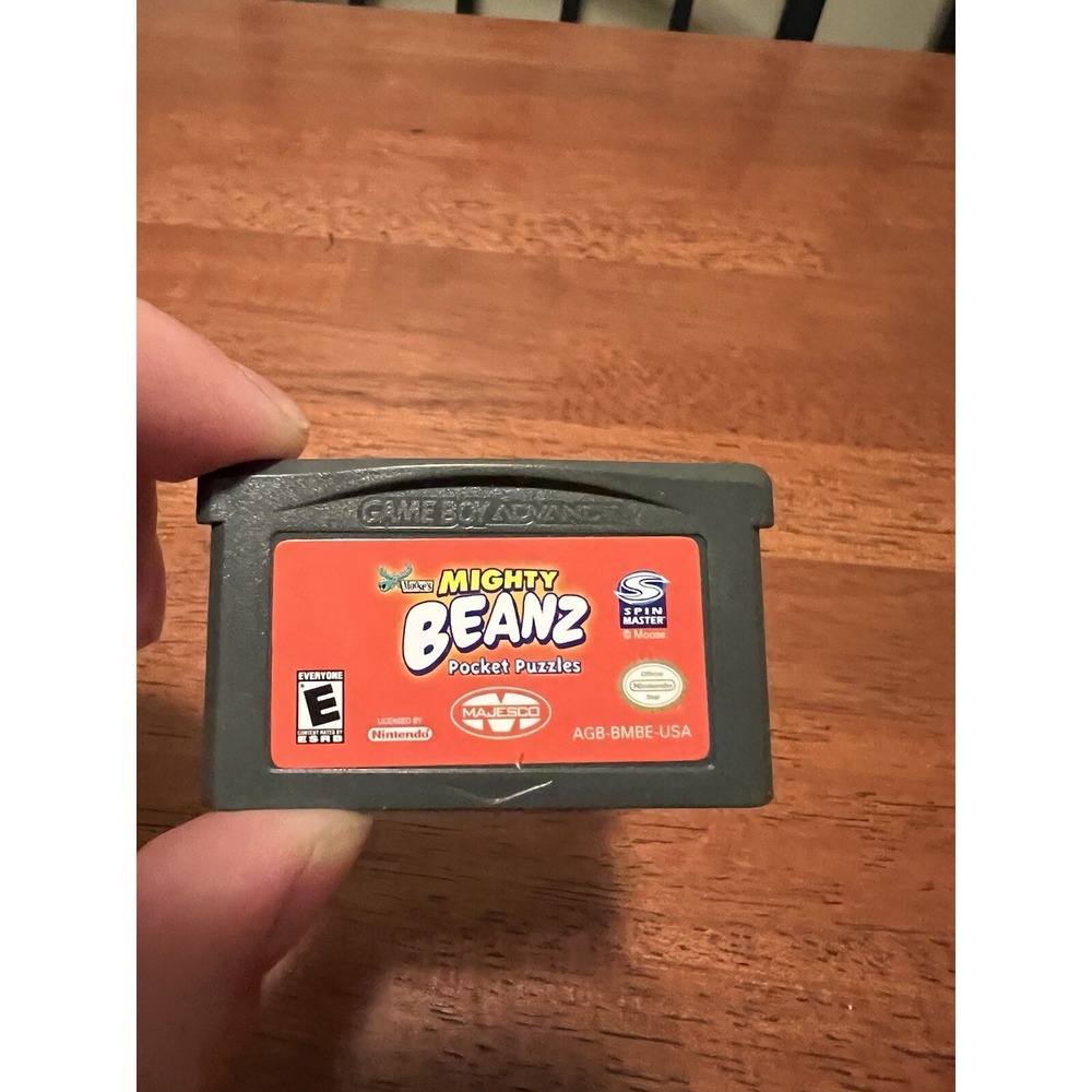 Mighty Beanz Pocket‎ Puzzles Nintendo Game Boy Advance (Tested)